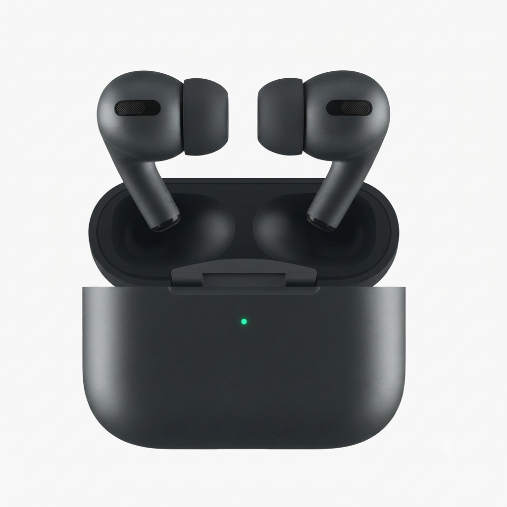Wireless earbuds ANC charging case black Pakistan Raza Gadgets