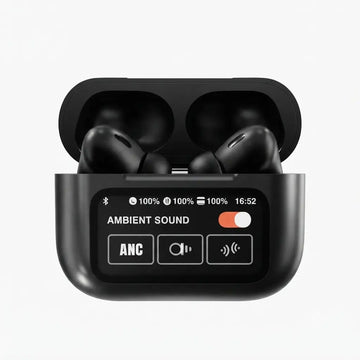 A9 Pro Wireless Earbuds – ANC/ENC Bluetooth 5.4 with Touch Control & LED Display