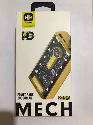 MECH 20000mAh high capacity power bank dual USB portable charger buy online Pakistan