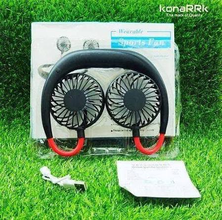 Portable sports neck fan bladeless USB rechargeable design Pakistan
