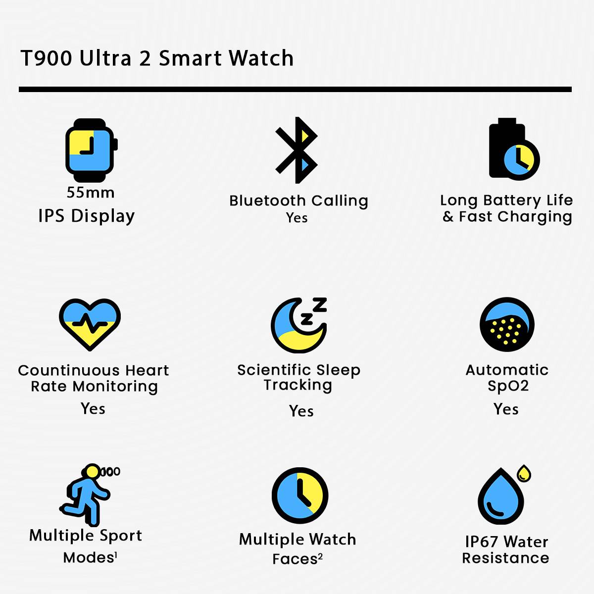 T900 Ultra 2 smart watch heart rate SpO2 fitness tracker Pakistan